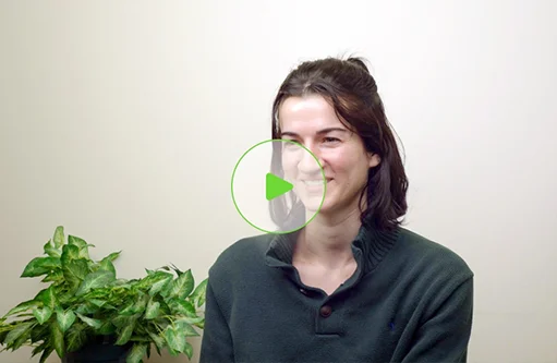 Jolie in her patient journey video