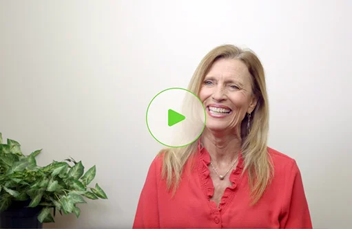 Cammie in her patient journey video